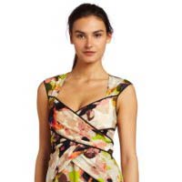 Jessica Simpson Women's Cap Sleeve Floral Dress