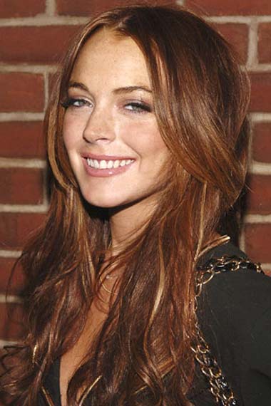 lindsay lohan hair 2009. lindsay lohan hair color red.