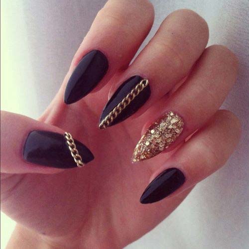 ... nails black and use the black colored stones on the nail of your ring