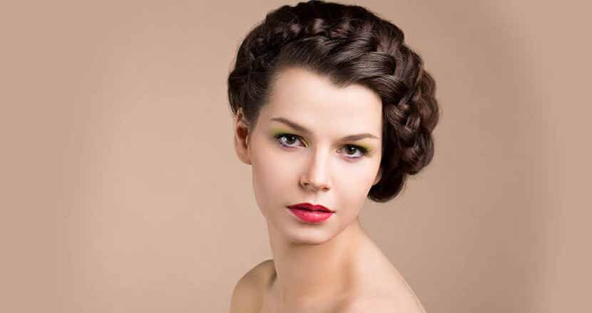 Waterfall Braid Updo Hairstyle